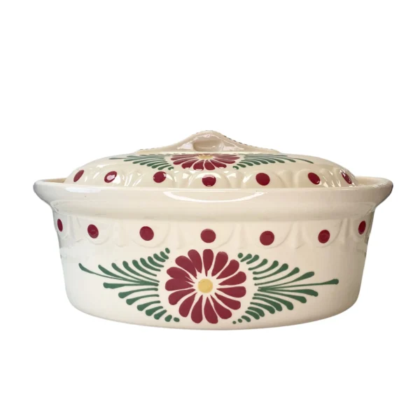 Terrine ovale nature marguerite – Image 3