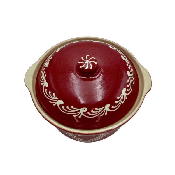 Marmite ronde cerise cœur frise – Image 3