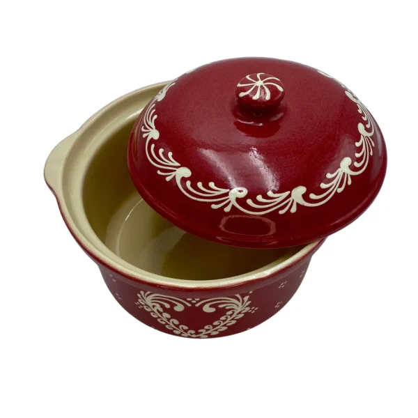 Marmite ronde cerise cœur frise – Image 2