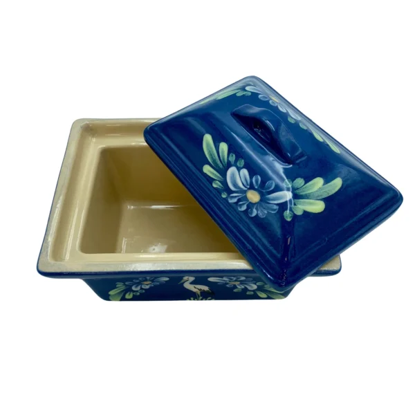 Terrine rectangulaire bleu jean cigogne – Image 2