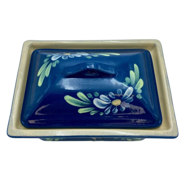 Terrine rectangulaire bleu jean cigogne – Image 3
