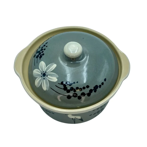Marmite ronde gris cigogne épis – Image 3