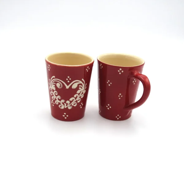 Mug cerise cœur frise