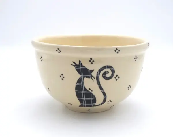 Saladier chat noir