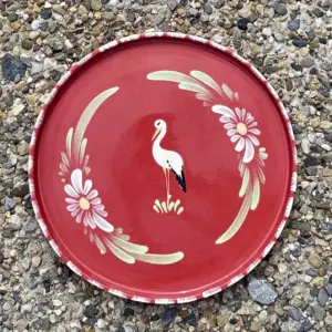 Plat gourmet cerise cigogne