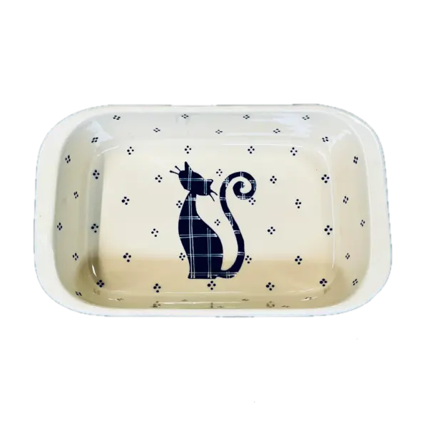 Plat rectangulaire chat noir – Image 3